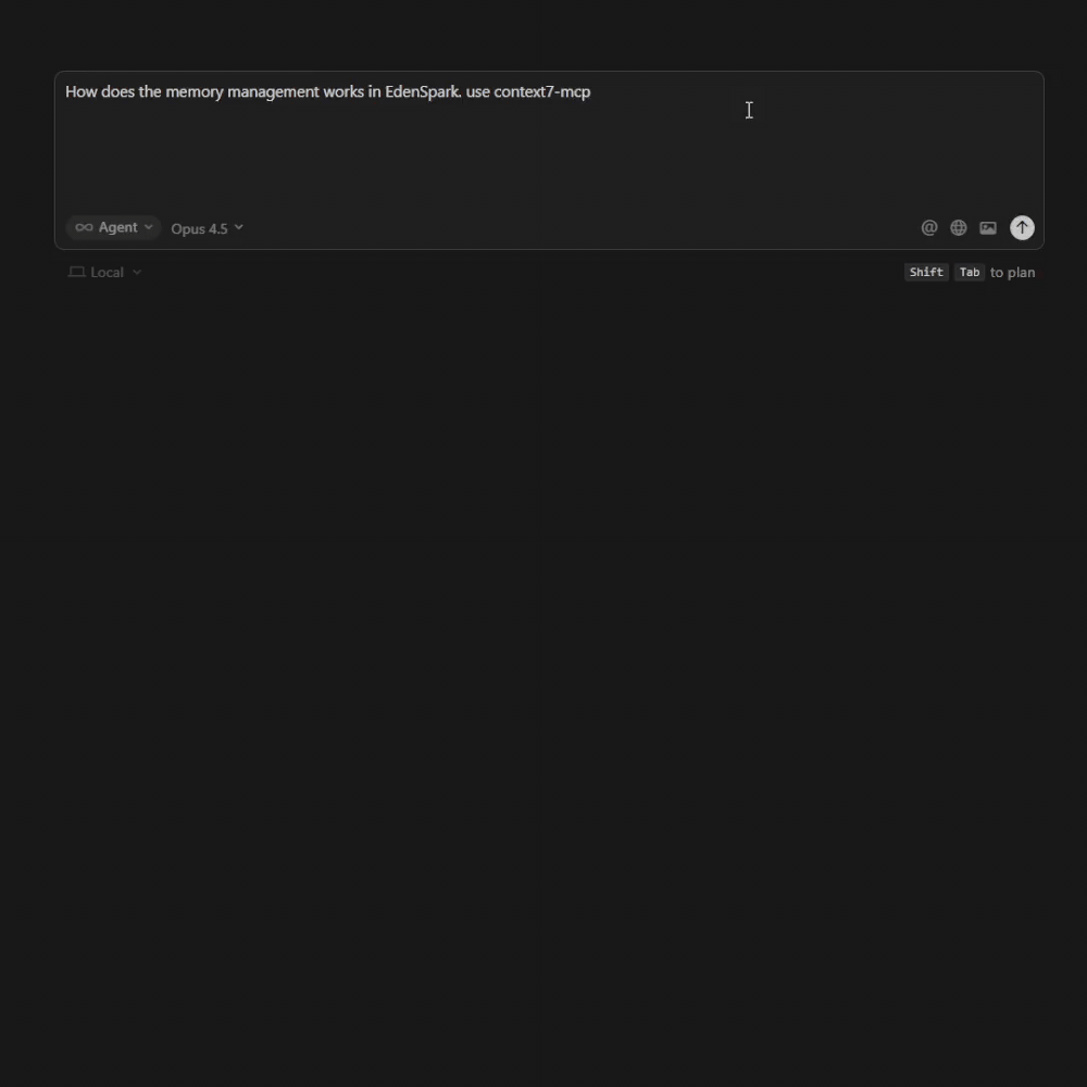 Using Context7 MCP in your agent query